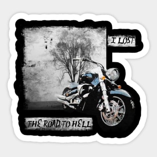 road to hell Sticker